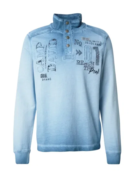 CAMP DAVID Tréning póló világoskék fekete