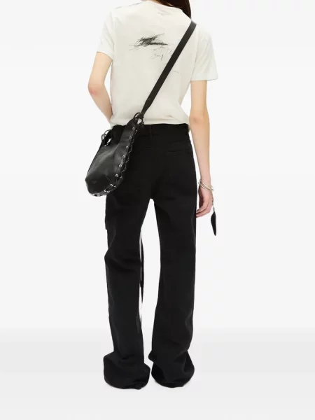 Tricou Ann Demeulemeester cu imagine alb