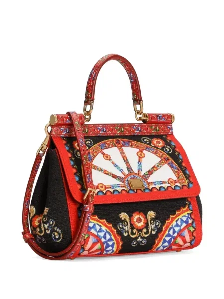 Чанта Dolce & Gabbana с принт черно