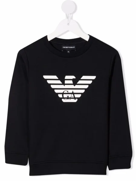 Bluza nierozpinana dziecięca Emporio Armani niebieska
