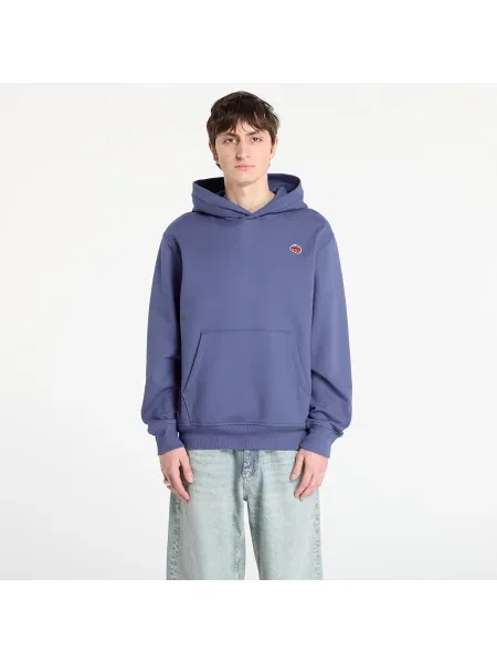 Суичър с качулка The North Face с качулка с апликация синьо