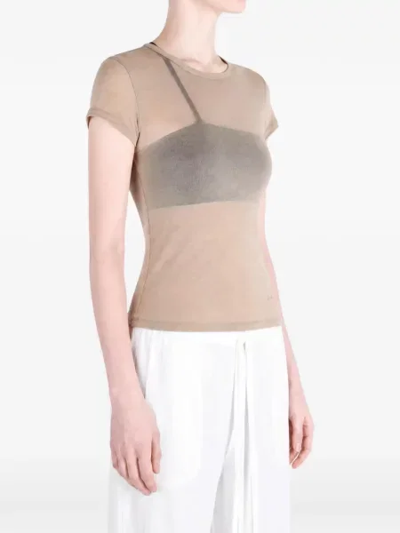 Scurt tricou Paloma Wool de lână maro