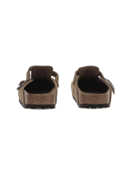 Semišové šľapky Birkenstock hnedá