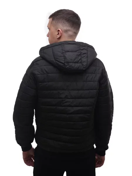 Демісезонна куртка STREAM текстиль/поліестер чорний