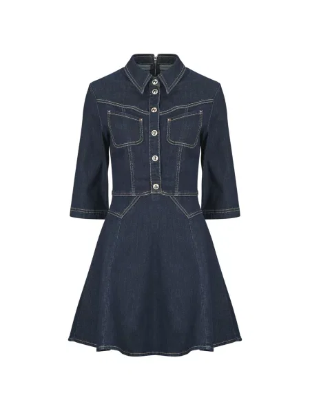 Rochie din denim Morgan albastru