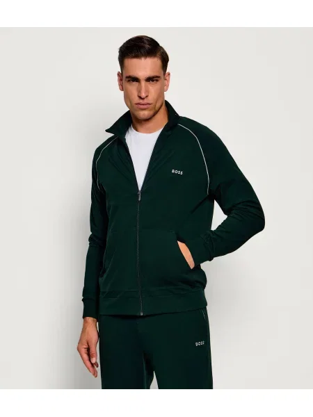 BOSS Hanorac Mix&Match închis verde
