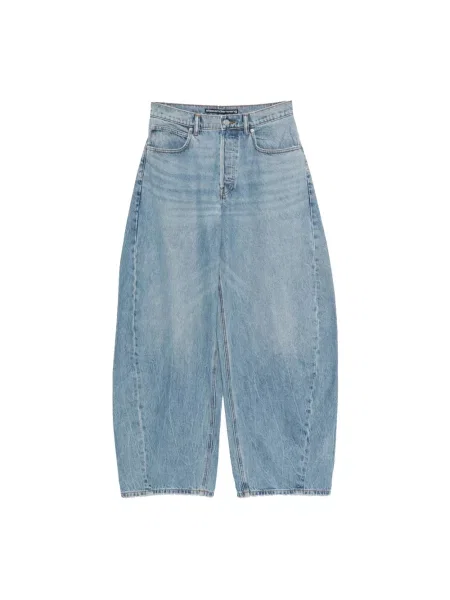 Szerokie jeansy Alexander Wang niebieskie