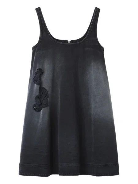 Rochie mini Simone Rocha cu aplicații gri