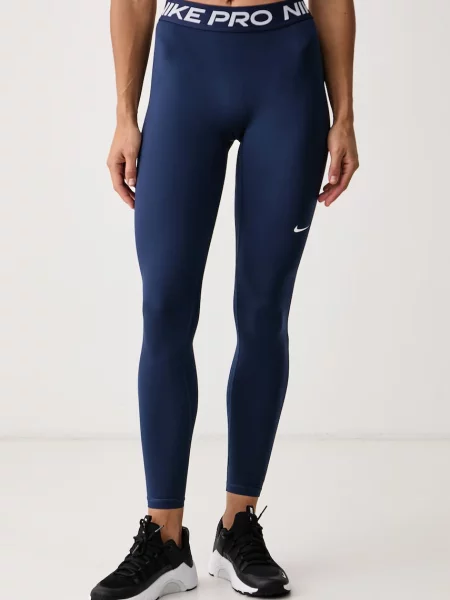 Nike legginsy sportowe Pro granatowe