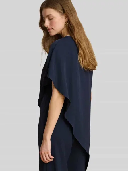 Kombinezon z wycięcia na ramionach Lauren Ralph Lauren granatowy