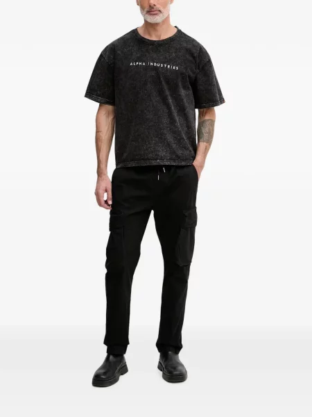 Pantaloni cargo Alpha Industries cu cordon negru