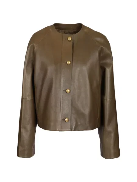 Geanta de piele Max Mara verde
