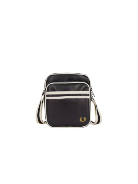 Torba FRED PERRY Classic Side Bag Black/ Ecru Universal czarna