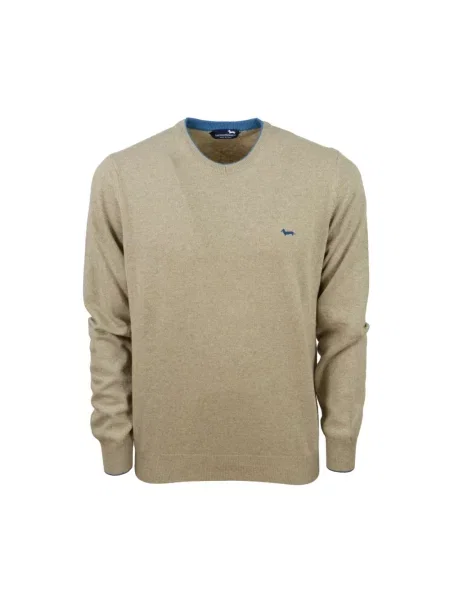 Sweter Harmont & Blaine wełniany brązowy