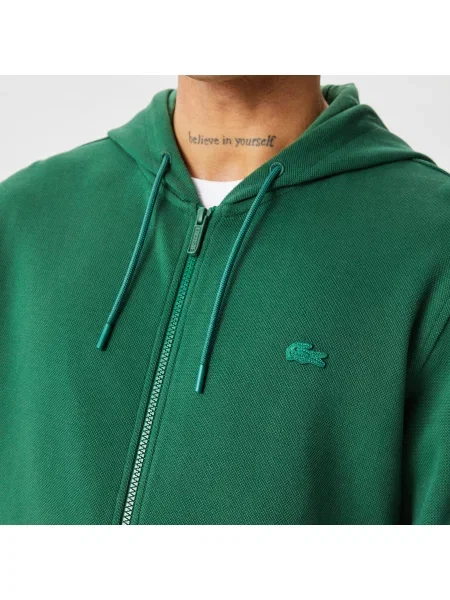 Lacoste толстовка чоловіча класичний стиль зелена