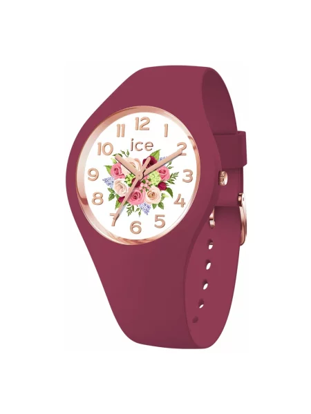 Zegarek Ice Watch w kwiatki czerwony