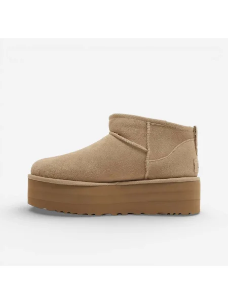 Klasické malé tenisky Ugg na platforme biela