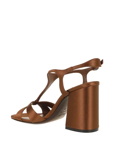 Με τιράντες γοβάκια Jimmy Choo καφέ