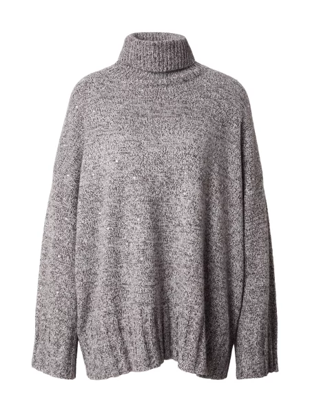 PINKO Pulóver DRESDA taupe / ezüst fehér
