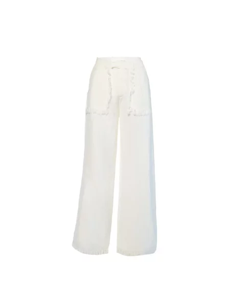 Lniane spodnie Hést białe