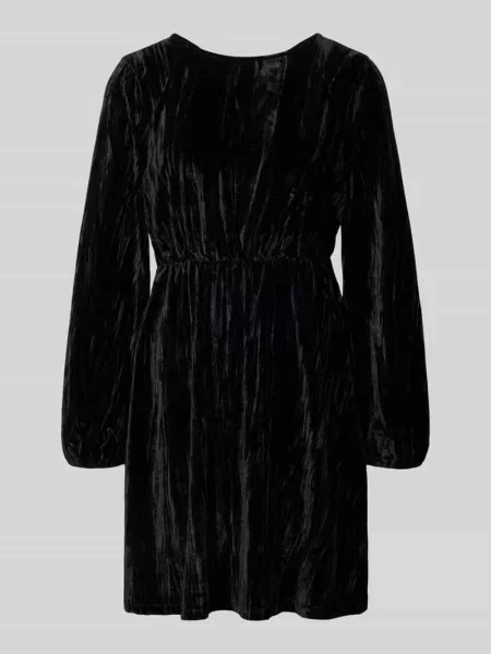 Sukienka mini z aksamitu Tom Tailor Denim czarna