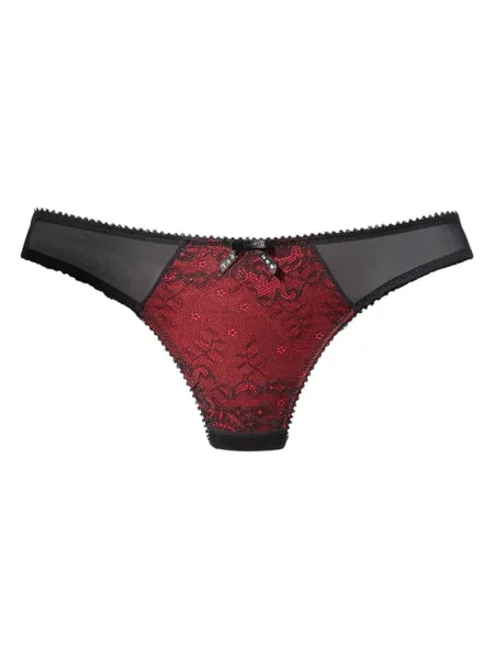 JETTE Tanga roșu negru