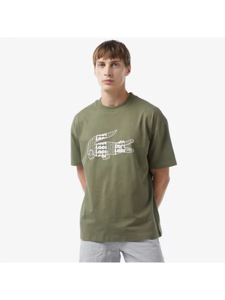 Lacoste футболка чоловіча Oversize Fit зелена