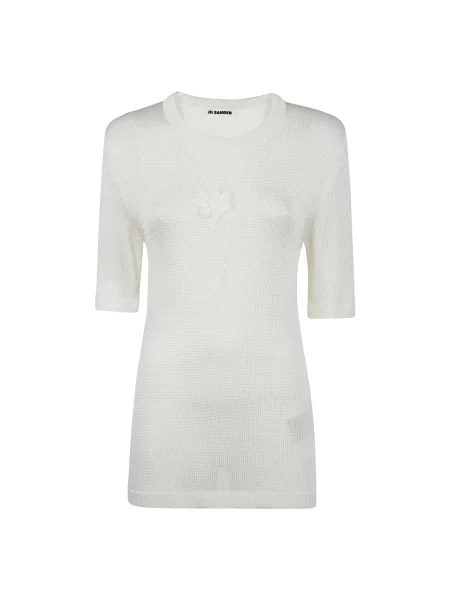 Koszulka Jil Sander w kwiatki biała