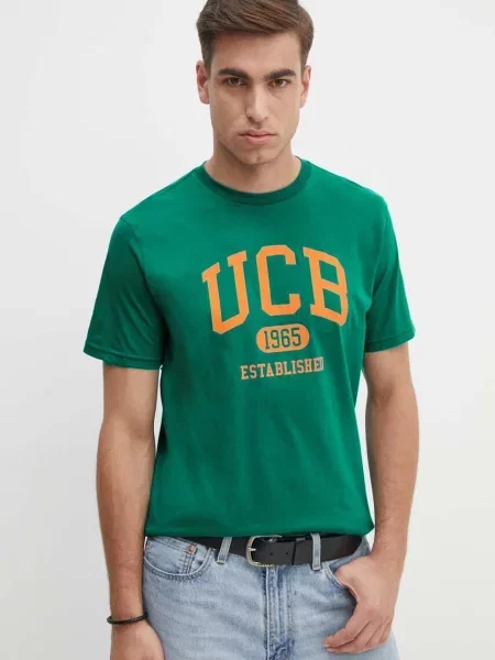 Тениска United Colors of Benetton с принт зелено