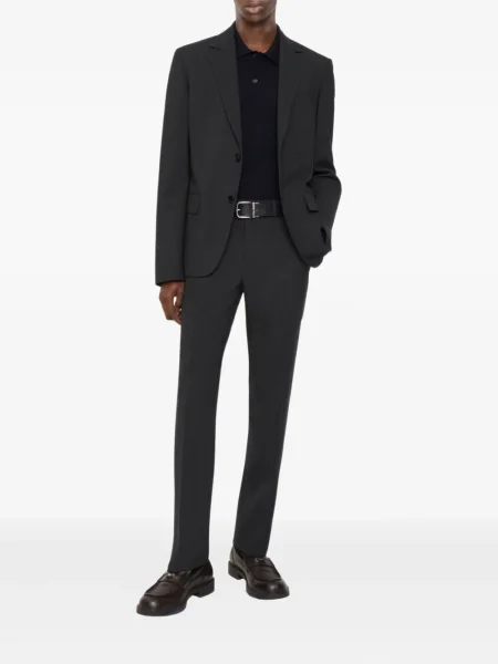 Pantaloni Burberry cu autograf gri