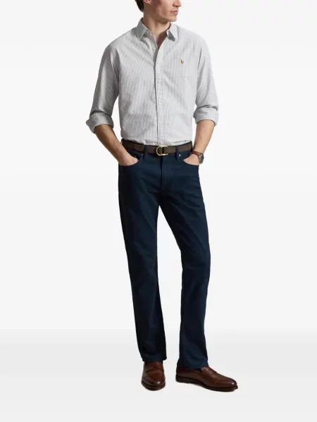 Cu centură cămașă Polo Ralph Lauren cu cataramă țesută roz