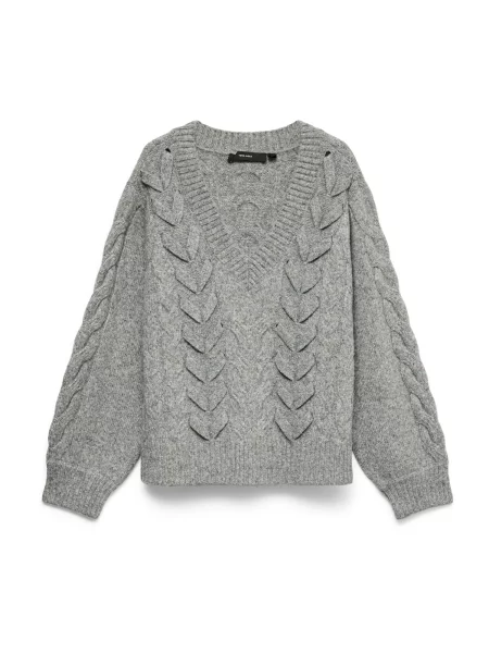 VERO MODA Pulover VMMARLA amestecat gri