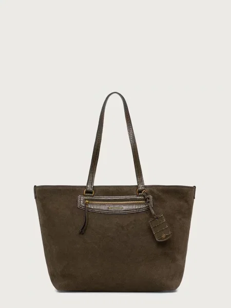 Geantă shopper Michael Michael Kors din piele verde