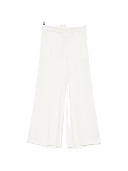 Pantaloni James Perse din satin alb