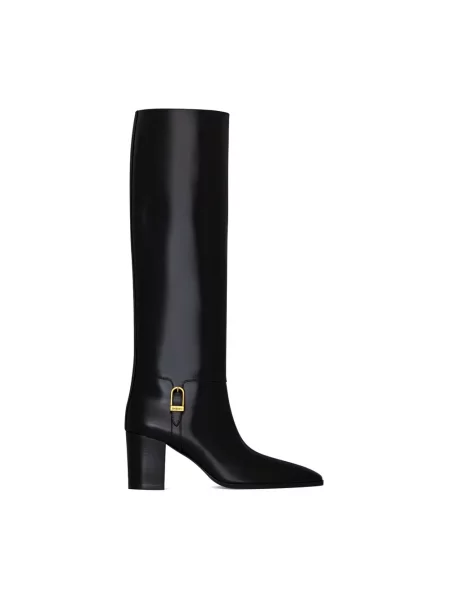 Botki Saint Laurent skórzane czarne