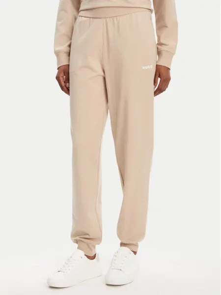 HUGO Spodnie dresowe beżowy
