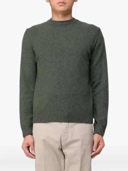 Pulover Xc cu decolteu rotund verde