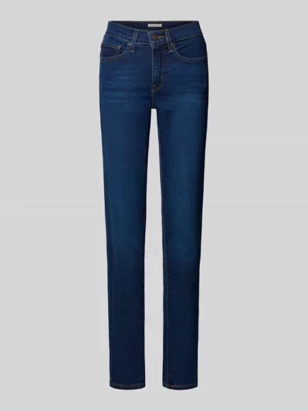 Jeansy o kroju slim fit z mieszanki bawełny model Levi's® 300 niebieskie