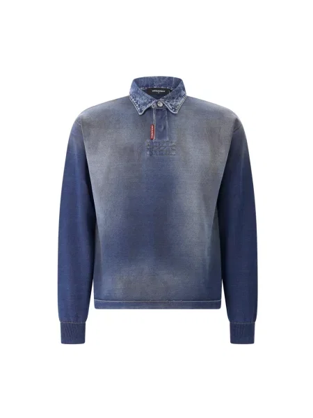 Koszulka polo Dsquared2 niebieska