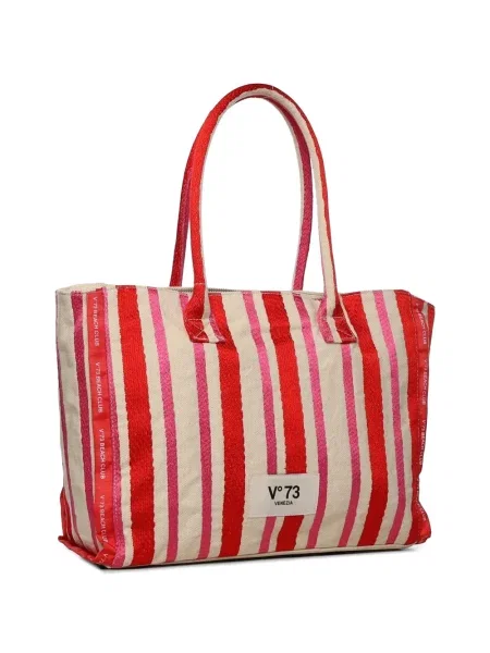 Geantă V°73 cu dungi roșu