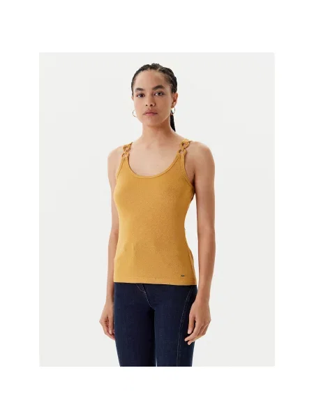 Morgan Marškinėliai Slim Fit geltona