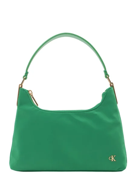 Satenska crossbody torbica Calvin Klein Jeans zelena