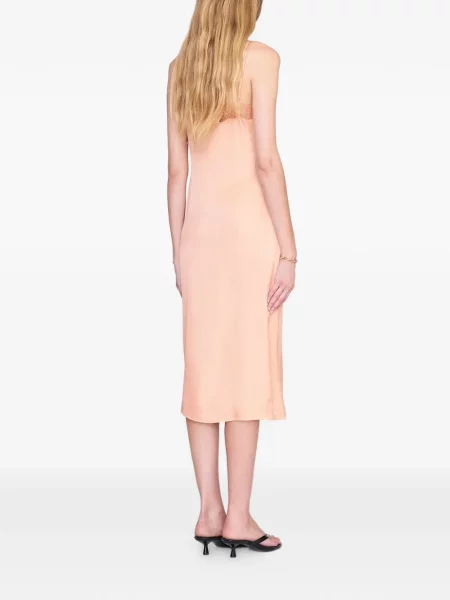 Rochie midi Anine Bing din dantelă portocaliu