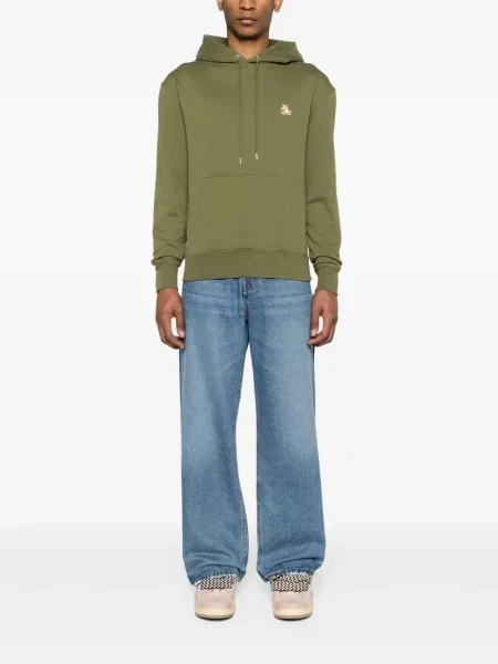 Hanorac cu glugă Maison Kitsune verde