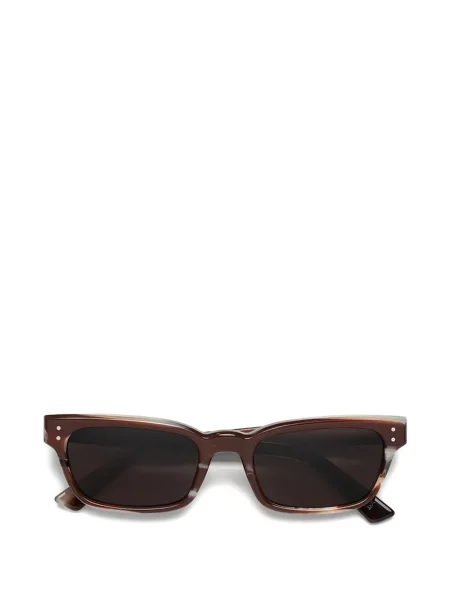 Pravokutne sunčane naočale Marni Eyewear smeđa