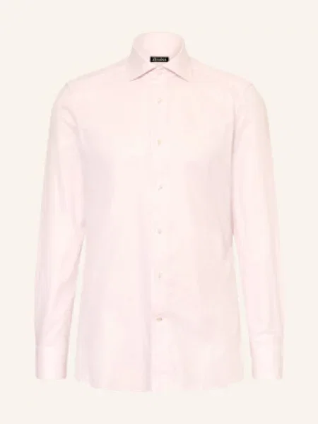 Zegna Koszula Regular Fit pink różowa