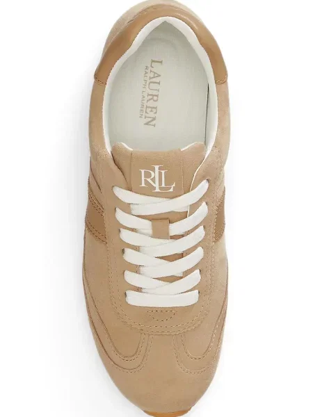 Замшевые кроссовки Lauren Ralph Lauren