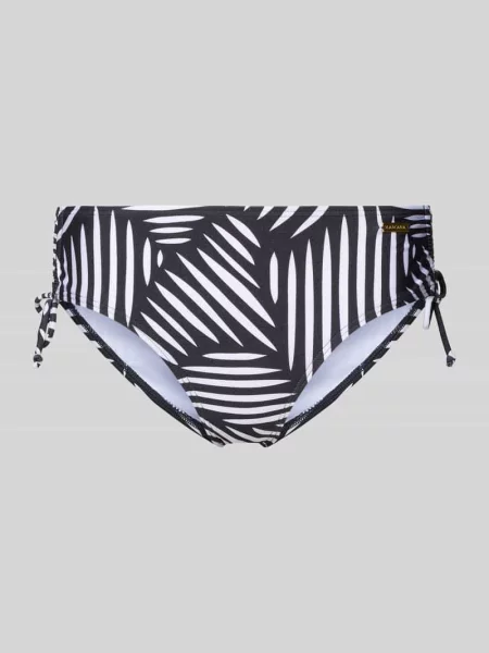 Majtki bikini z bocznymi marszczeniami model Liv' Lascana czarne