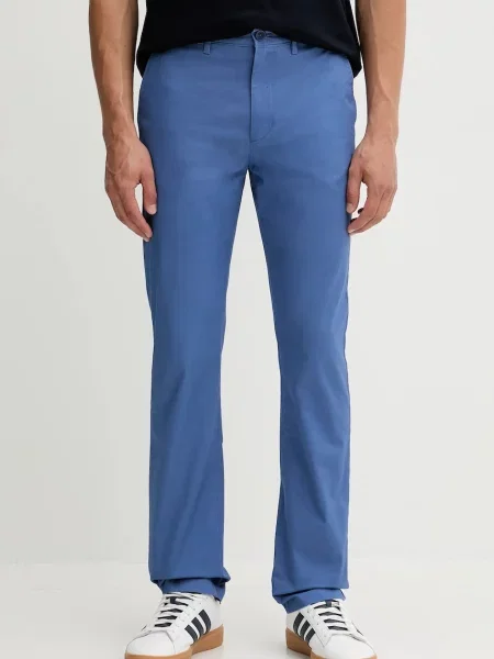 Tommy Hilfiger pantaloni chinos bărbați din cu albastru