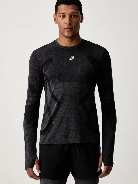 Tricou cu mânecă lungă Asics negru